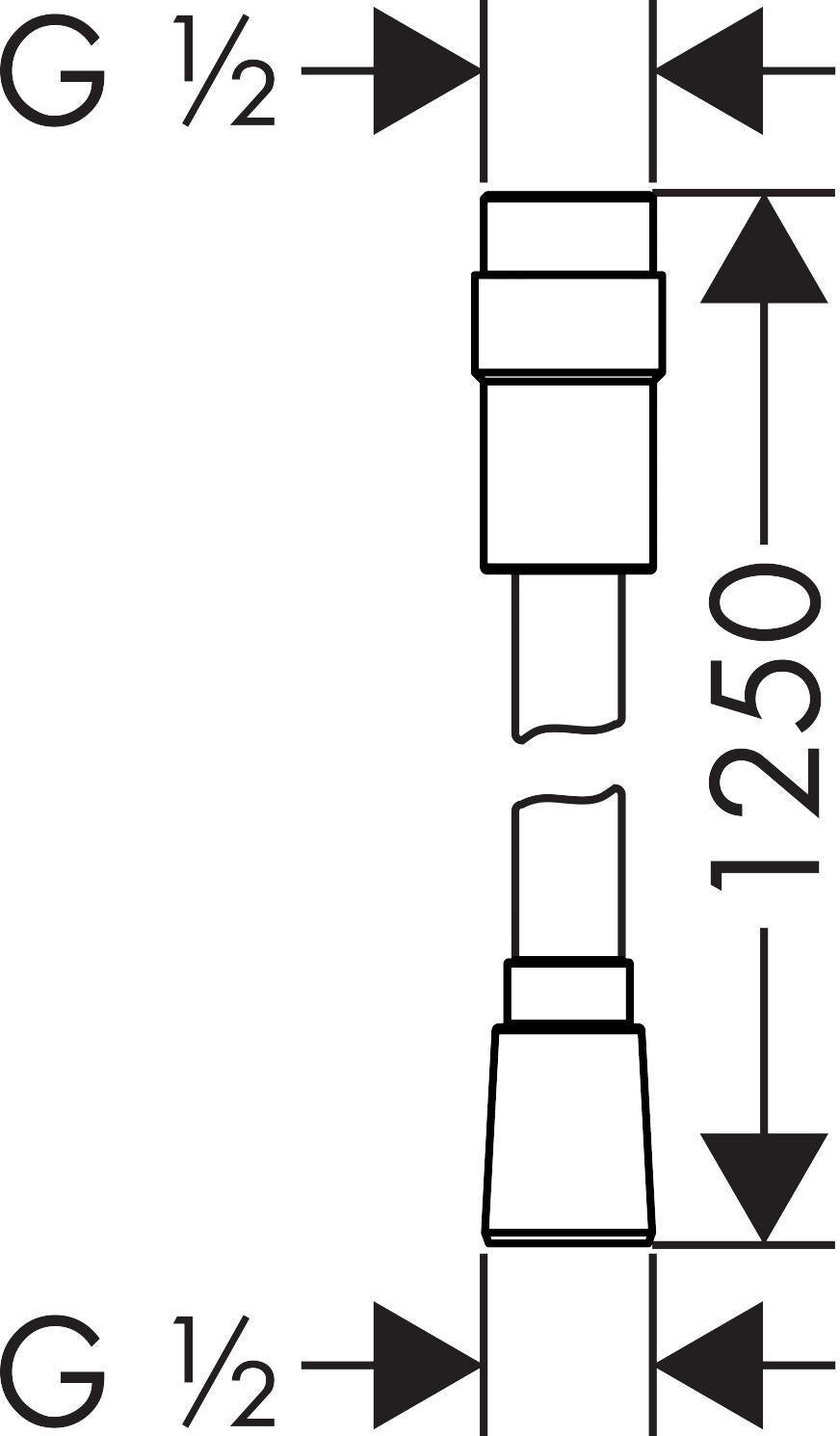 HANSGROHE ISIFLEX Brauseschlauch chrom mit Volumenkontrolle 1600 mm – Verdrehschutz & knickgeschützt