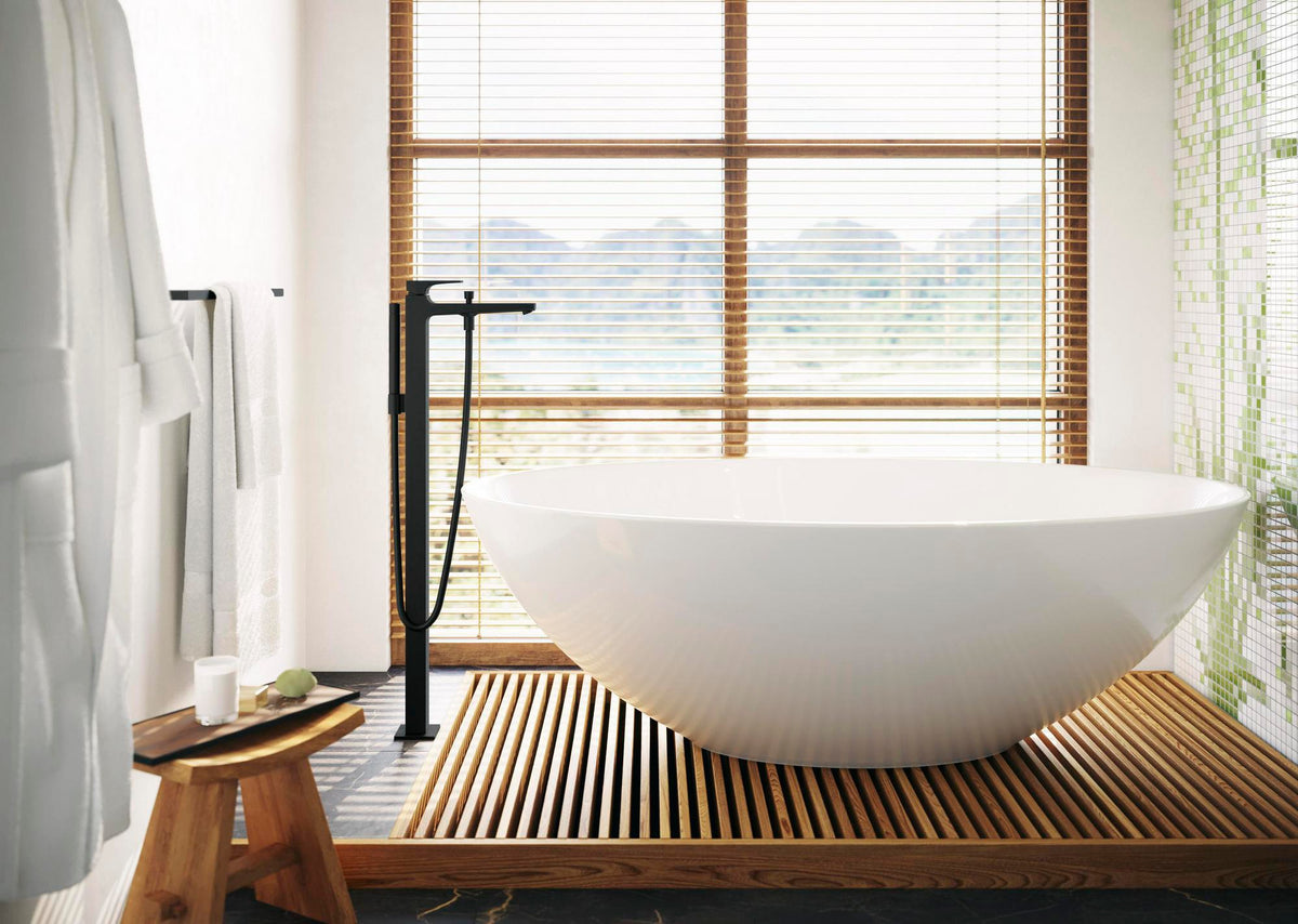 HANSGROHE Metropol Einhebel-Wannenmischer bodenstehend DN15 Chrom mit Stabhandbrause