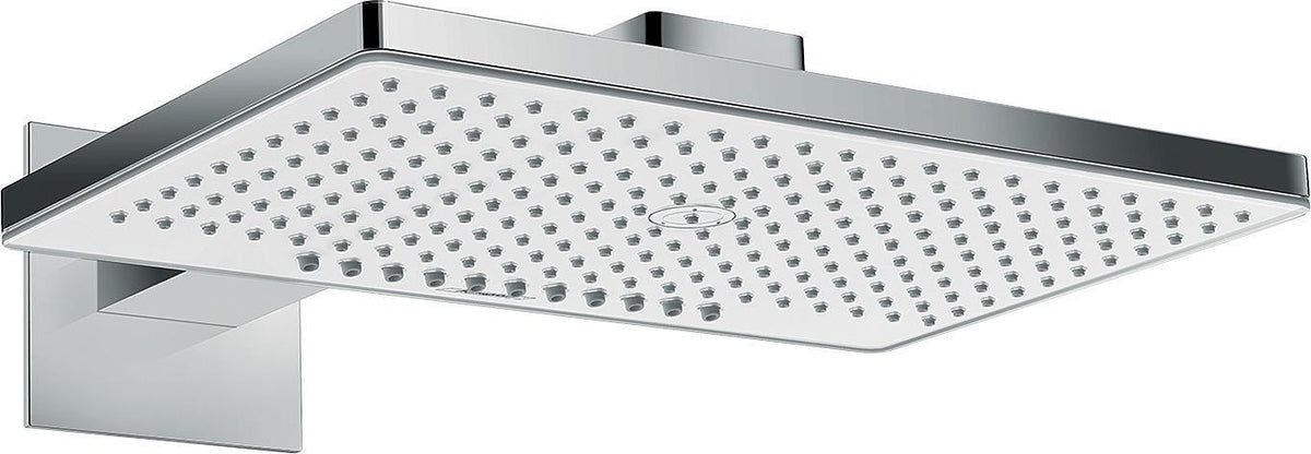 HANSGROHE Kopfbrause RAINMAKER S 460 2jet DN 15 – 466 x 300 mm, Rain & RainStream, EcoSmart 9 l/min, weiß/chrom