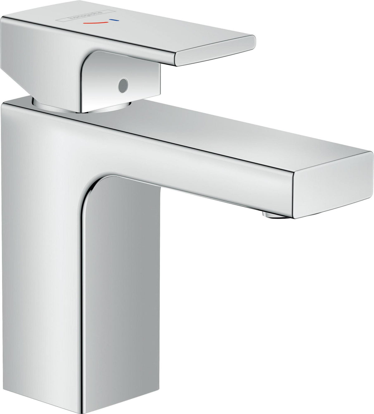 Hansgrohe Vernis Shape 100 Einhebel-Waschtischmischer mit Push-Open Ablaufgarnitur, chrom