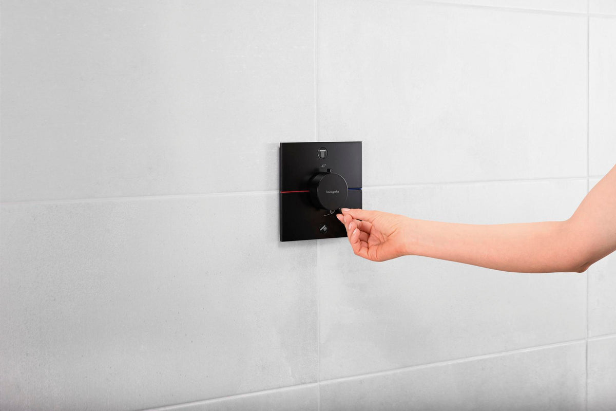 HANSGROHE ShowerSelect Comfort E Thermostat Fertigmontageset UP Chrom für 2 Verbraucher