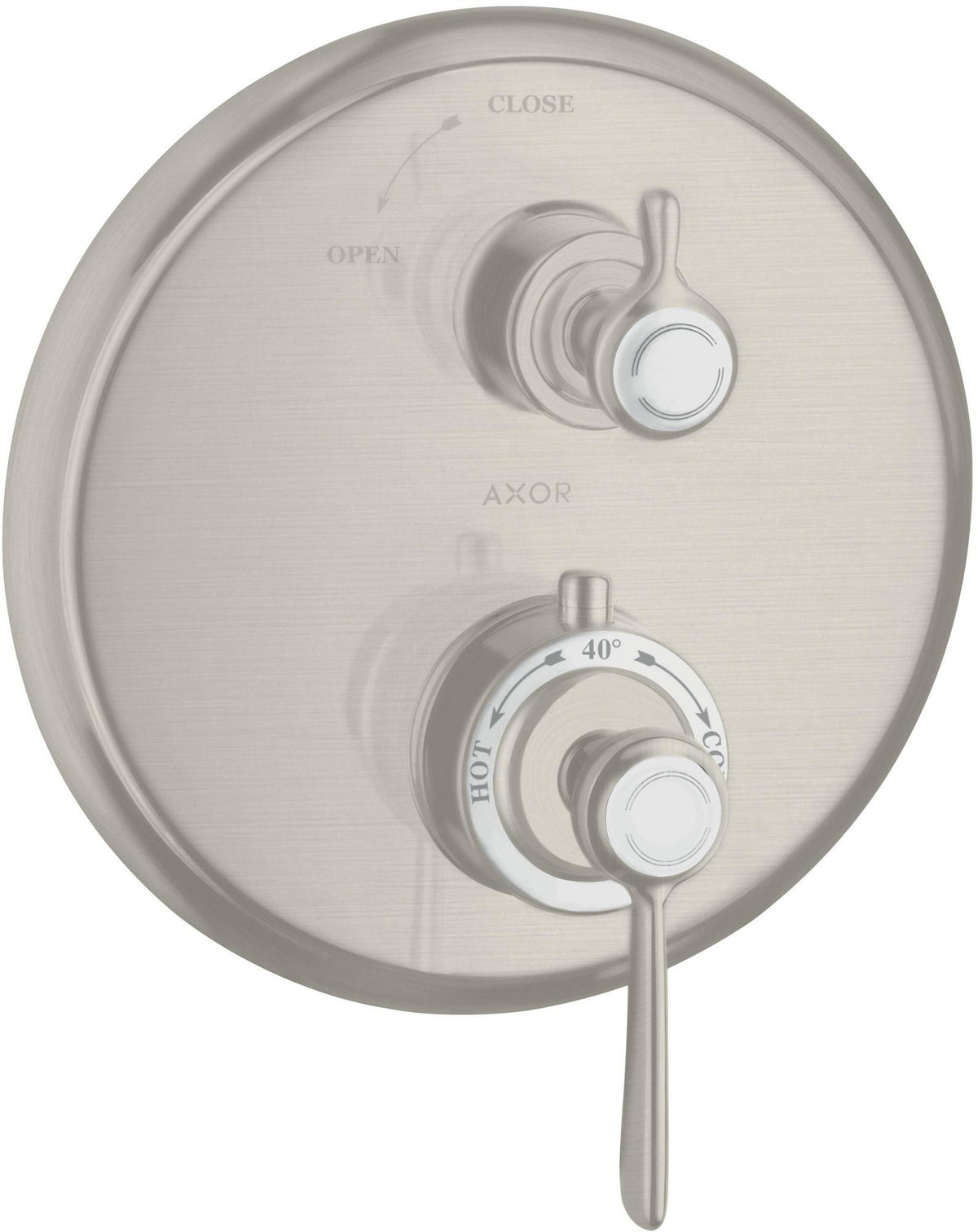 AXOR MONTREUX Thermostat Unterputz mit Abstellventil und Hebelgriff Chrom