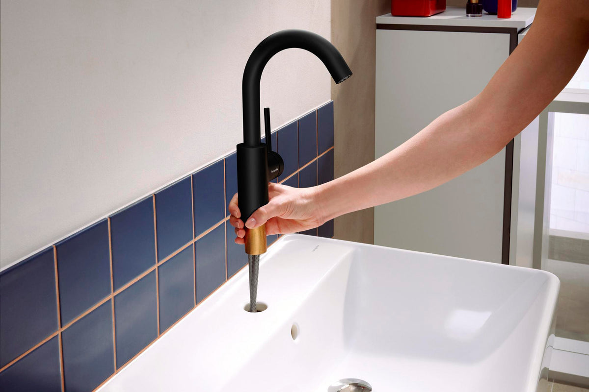 HANSGROHE Zesis S 210 Einhebel-Waschtischmischer mit Schwenkauslauf und Zugstangen-Ablaufgarnitur, chrom