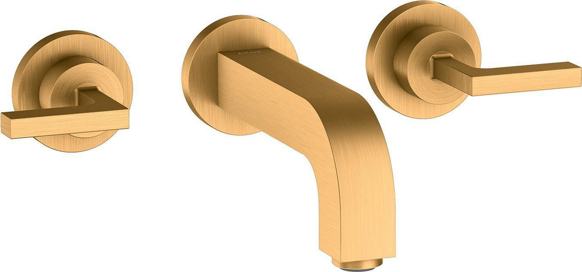 AXOR CITTERIO 3-Loch-Waschtischarmatur DN 15, Unterputz, Hebelgriffe, Chrom – von Hansgrohe