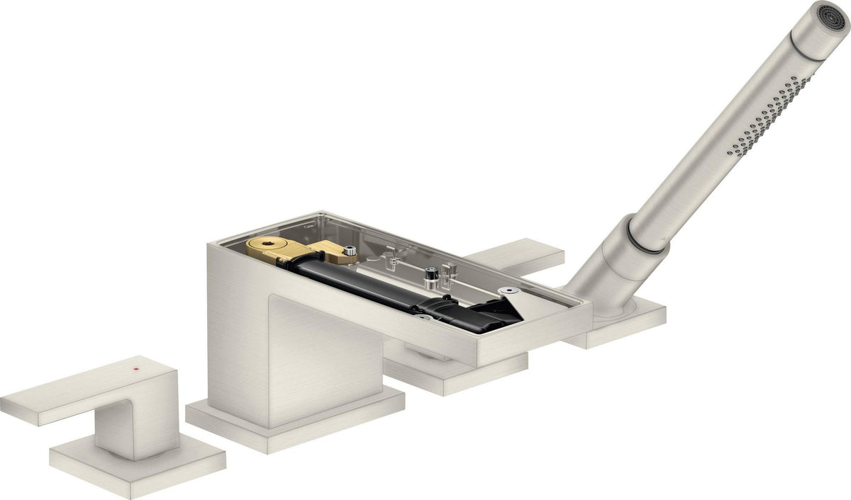 AXOR MYEDITION 4-Loch-Wannenrandarmatur ohne Platte – polished gold optic, thermostatisch