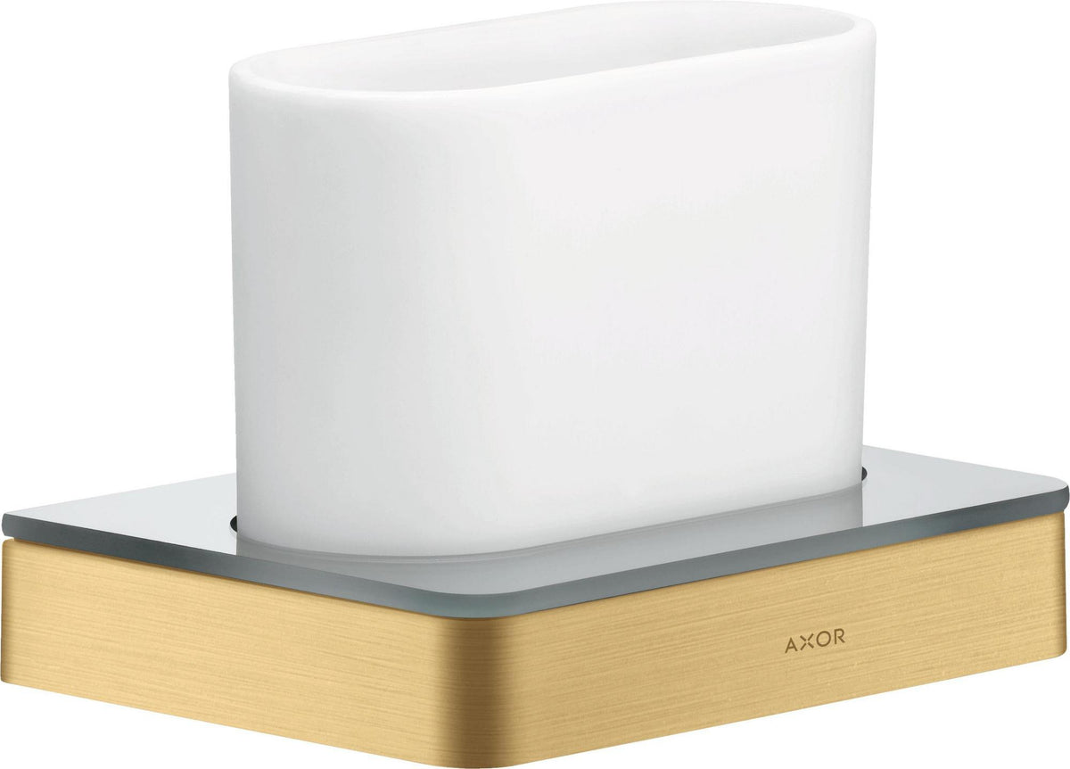AXOR Universal Softsquare Zahnputzbecher Wandmontage Chrom von Hansgrohe