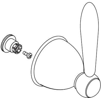 AXOR Ersatzteil Griff 17293 für Thermostat – Chrom, passgenau