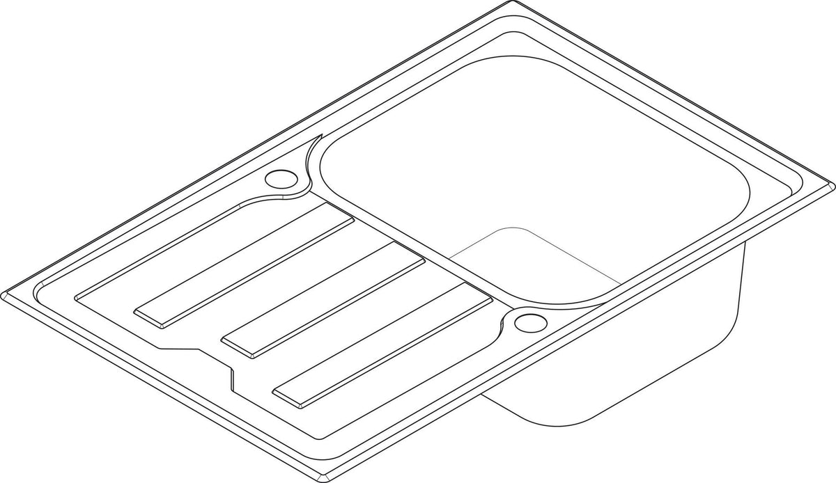 HANSGROHE Einbauspüle S440 A342 79 Edelstahl mit Abtropffläche und automatischer Ablaufgarnitur