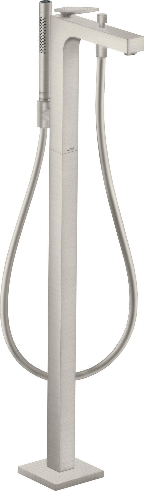 AXOR Citterio Fertigmontageset bodenstehender Einhebel-Wannenmischer mit Stabhandbrause in Chrom