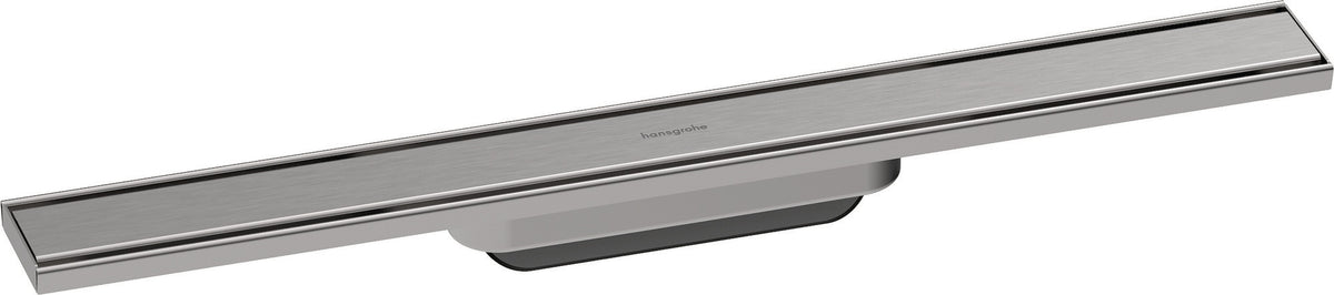 HANSGROHE RainDrain Original Duschrinne Fertigset 1200 mm – rahmenloses Design, Edelstahl gebürstet