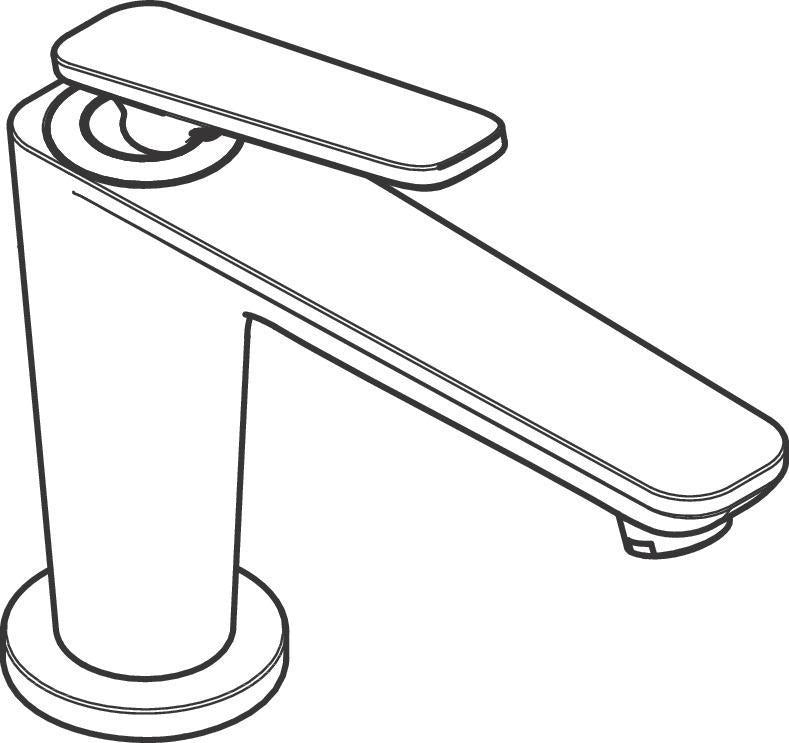 AXOR Citterio C Waschtisch-Einhebelmischer mit Ablaufgarnitur, Auslaufhöhe 90 mm, chrom