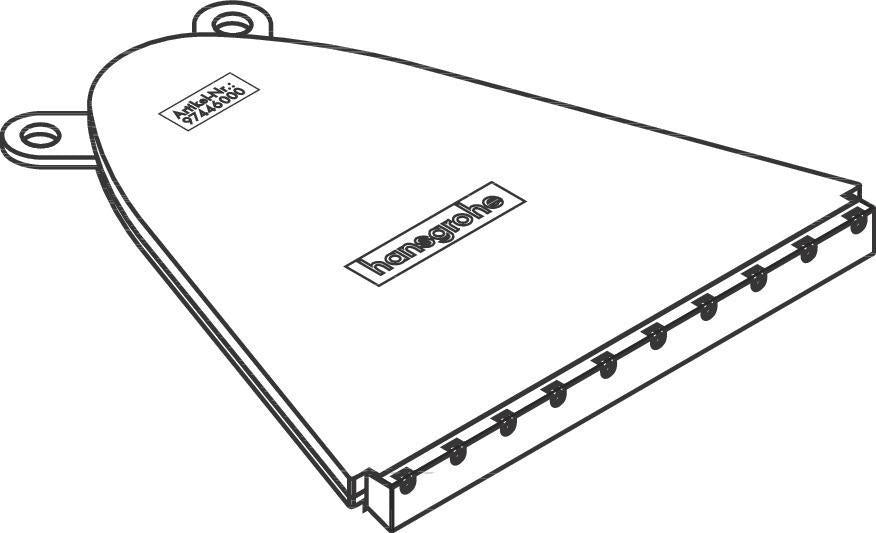 AXOR Massaud Absperrventil Chrom – Hansgrohe Ersatzteil für Brausestange 22 mm