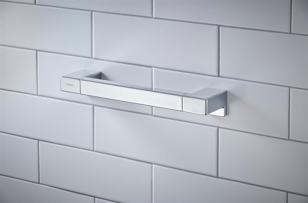 HANSGROHE AddStoris Haltestange 348 mm Chrom – Wandmontage mit verdeckter Befestigung