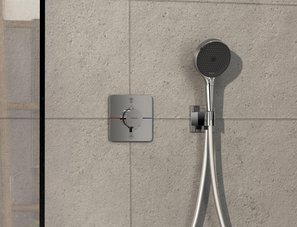HANSGROHE ShowerSelect Comfort Q Thermostat UP Chrom – 2 Verbraucher, Select-Tasten, Mengensteuerung