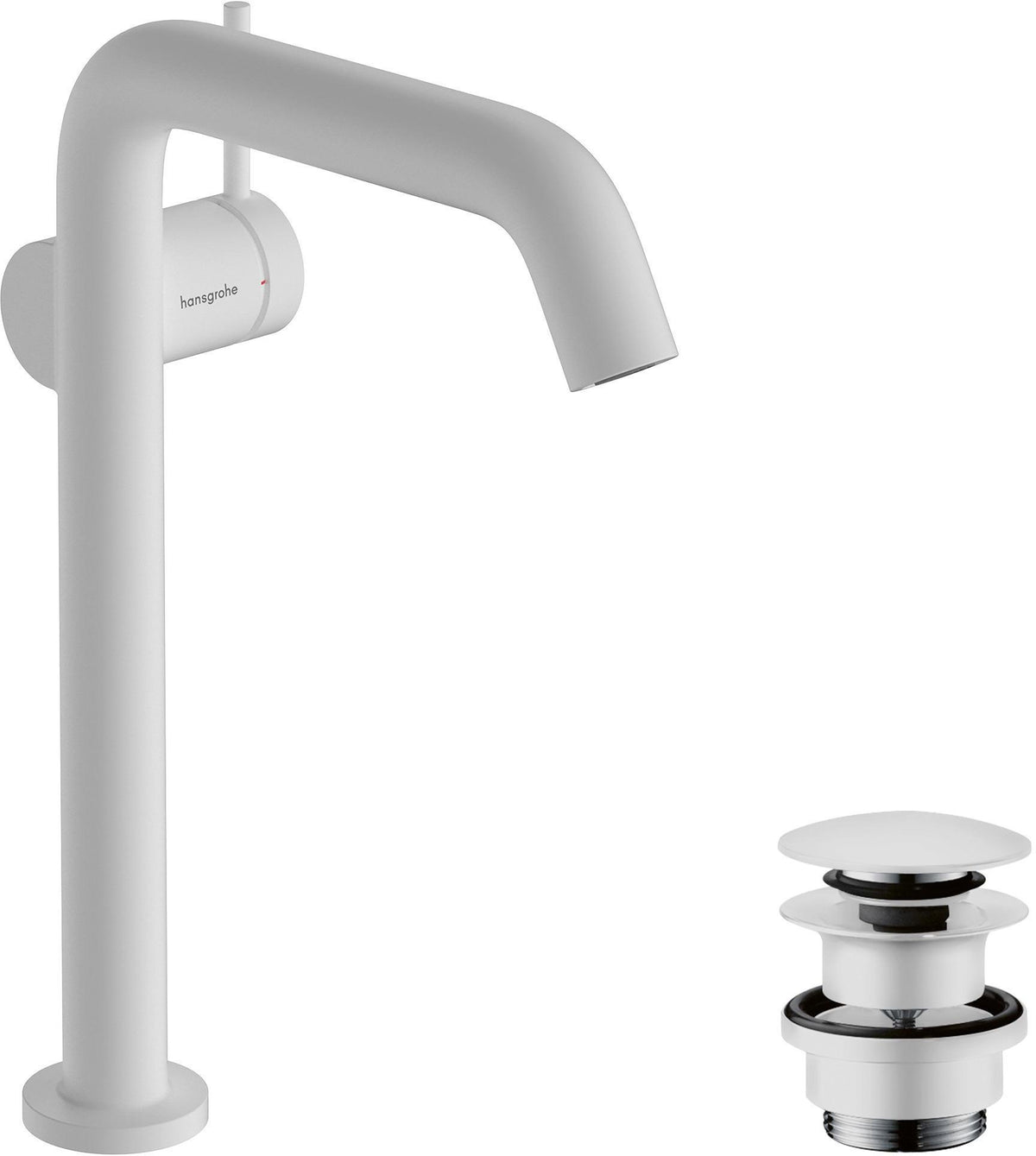 HANSGROHE Tecturis S Einhebel-Waschtischmischer mit Push-Open Ablaufgarnitur, chrom