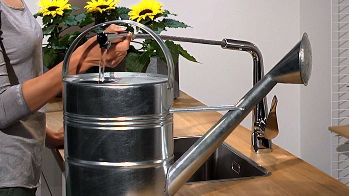 HANSGROHE HG Einhebel-Küchenmischer 320 METRIS DN 15 mit Ausziehauslauf chrom
