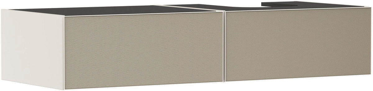 HANSGROHE Xevolos E Waschtischunterschrank 1370 mm – Grifflos, SoftClose, 2 Schubkästen, Sandbeige