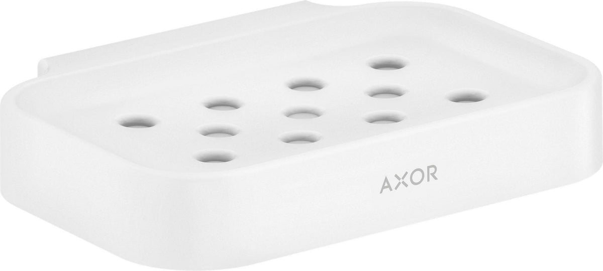 AXOR Universal Circular Seifenschale mattweiß – Wandmontage mit verdeckter Befestigung