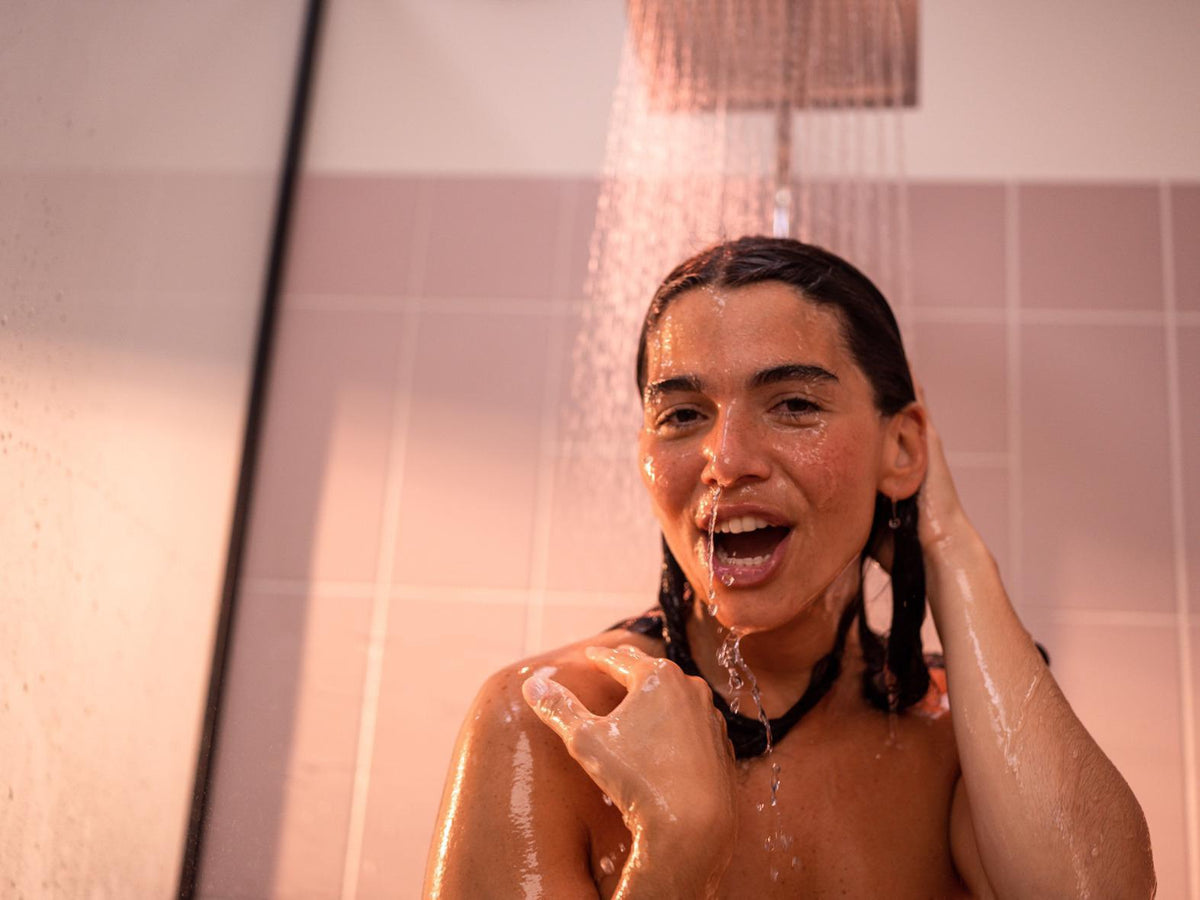 HANSGROHE Showerpipe CROMETTA E 240 Chrom mit Thermostat Ecostat 1001 CL – Duschsystem