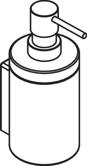 AXOR Universal Circular Lotionsspender mattweiß – Wandmontage, 300 ml, Metall