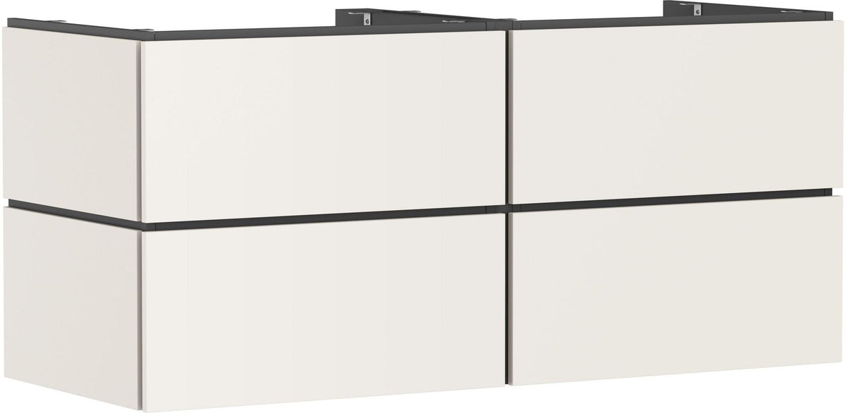 HANSGROHE Xilesa E Waschtischunterschrank 1375 mm – 4 Schubkästen, SoftClose, Wandmontage