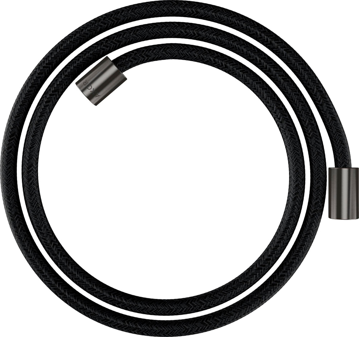 AXOR Textilbrauseschlauch ShowerSolutions 160 cm, chrom – mit zylindrischen Muttern, recyceltes PET, knickgeschützt