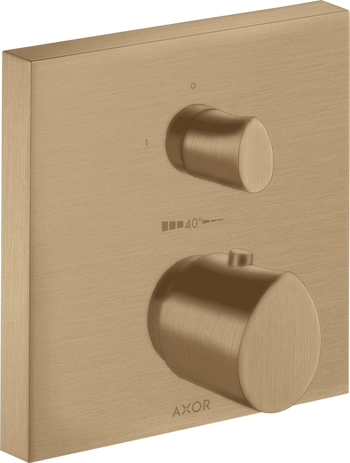 AXOR Starck Organic UP Thermostat mit Absperrventil – Chrom, 1 Verbraucher, quadratisch