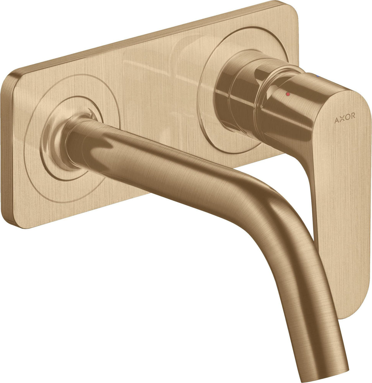 AXOR Citterio M Einhebel-Waschtischmischer Unterputz mit Platte, Chrom, 167 mm Auslauf
