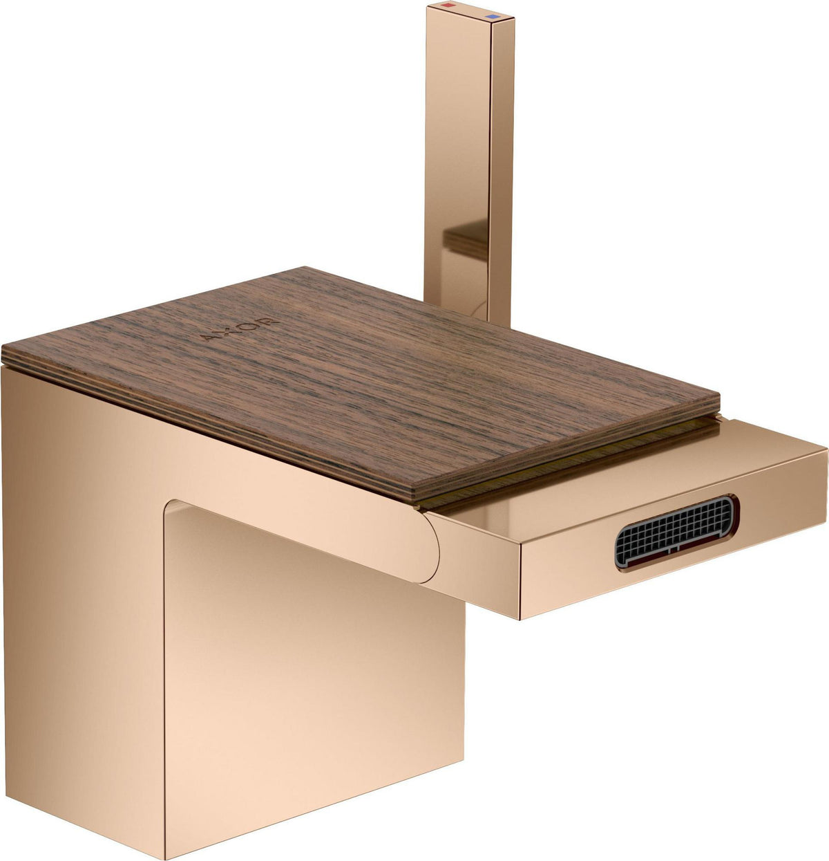 AXOR MyEdition Platte 150 in Leder – Abnehmbare Design-Abdeckung für Waschtischarmaturen