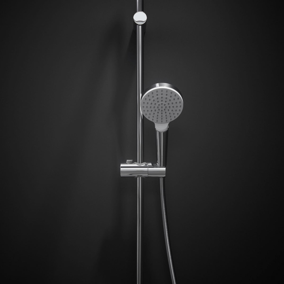 HANSGROHE Crometta Handbrause 100 mm EcoSmart 1 Strahl weiß/chrom – Wasser sparen