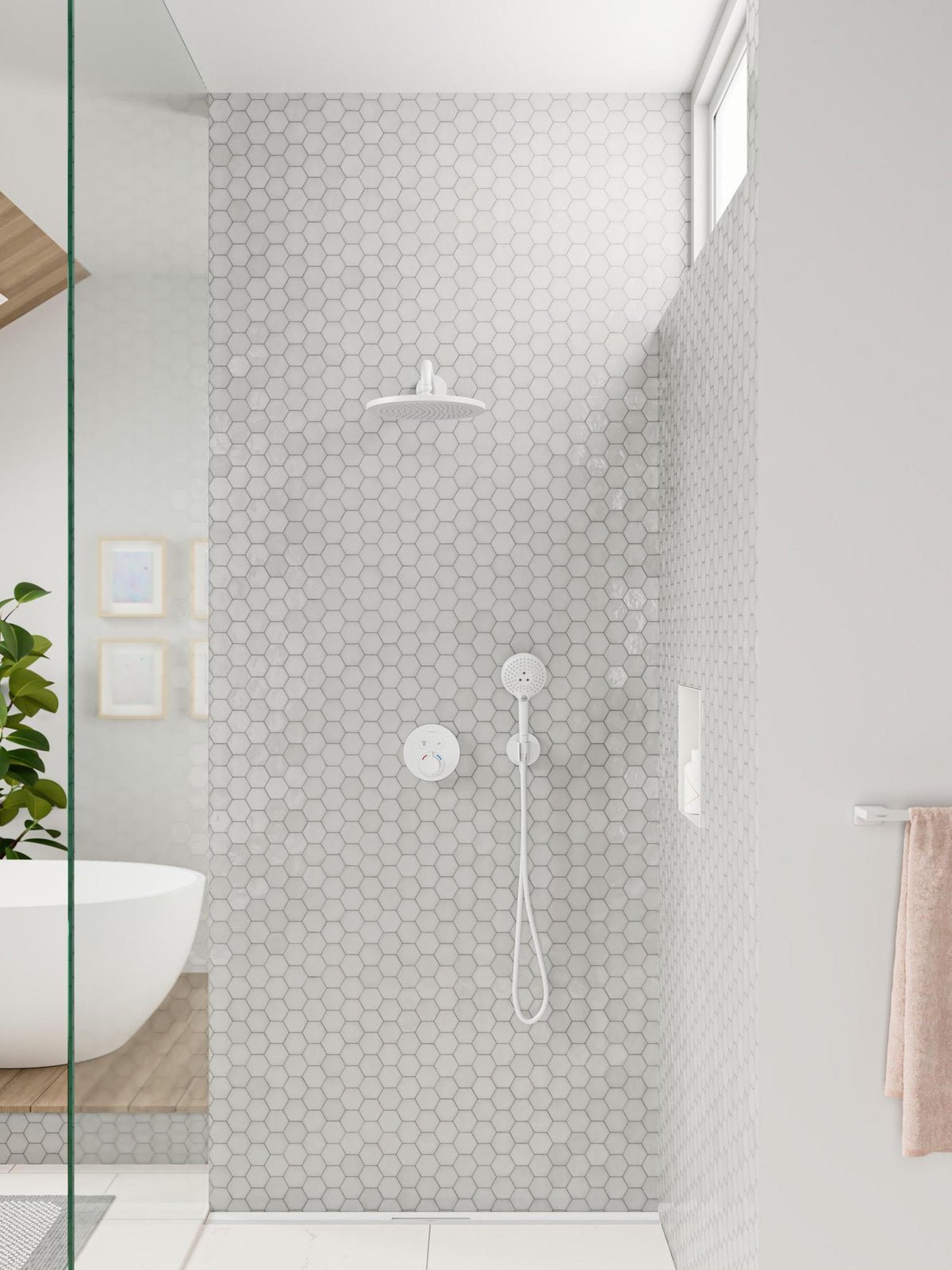 Hansgrohe HG Kopfbrause Croma 280 Air 1Jet DN15 Chrom – 280 mm, RainAir, Decken-/Wandmontage