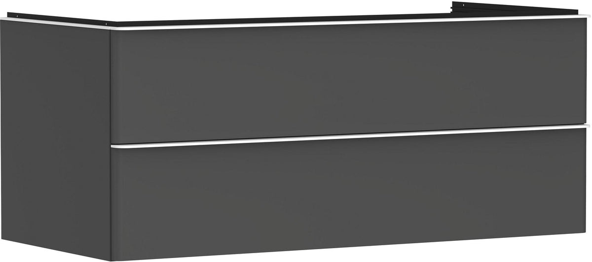 HANSGROHE Waschtischunterschrank Xelu Q 1180 mm, weiß hochglanz, 2 Schubkästen, SoftClose