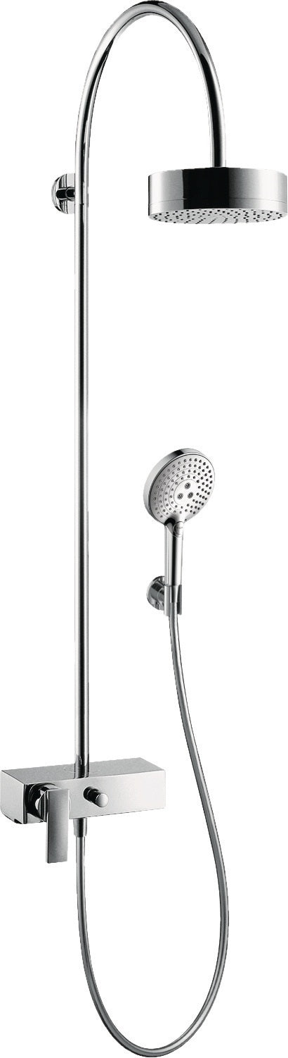AXOR Citterio Showerpipe DN 15 mit Einhebelmischer und 1jet Kopfbrause – Chrom