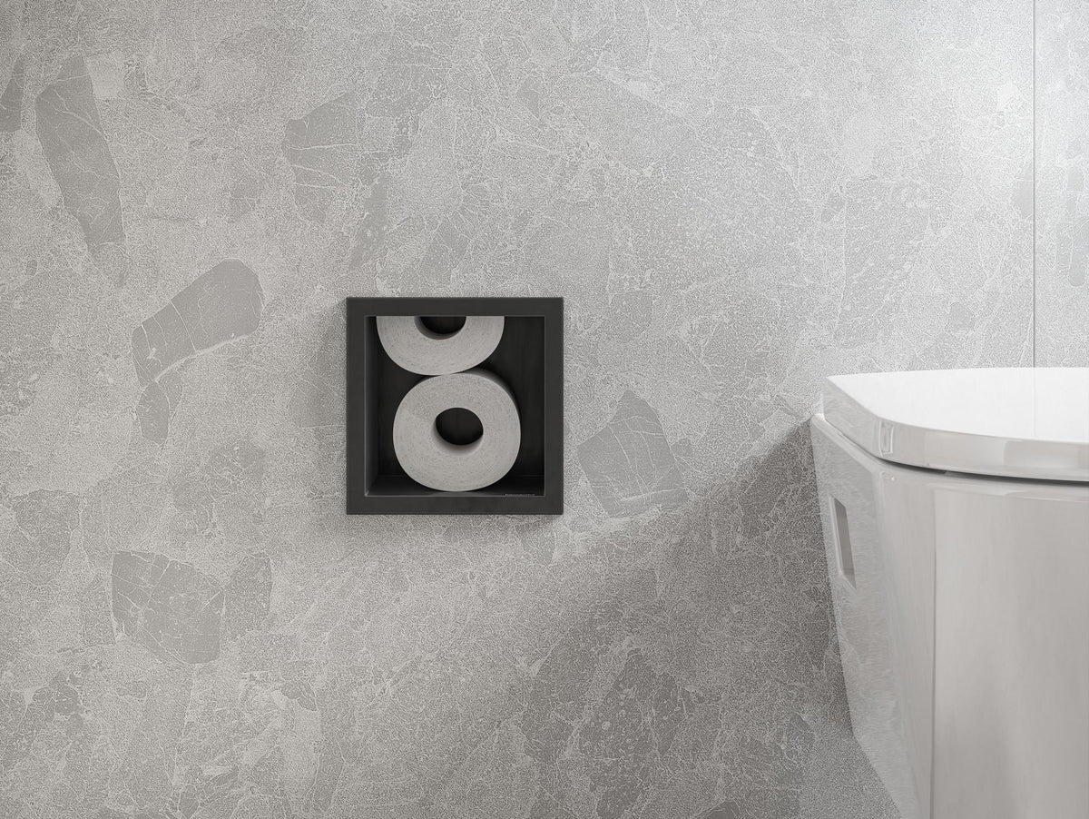 HANSGROHE XtraStoris Original WC-Papierhalter mit Vorratsbehälter für 6 Rollen mattweiß