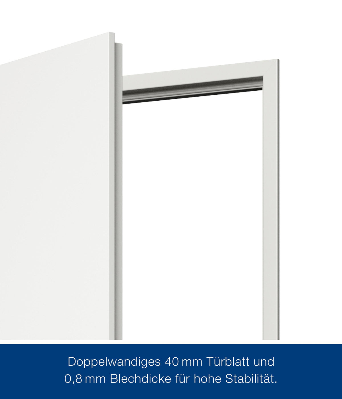 HÖRMANN ZK Mehrzwecktür Stahlblech 875x2000 mm DIN links RAL9010