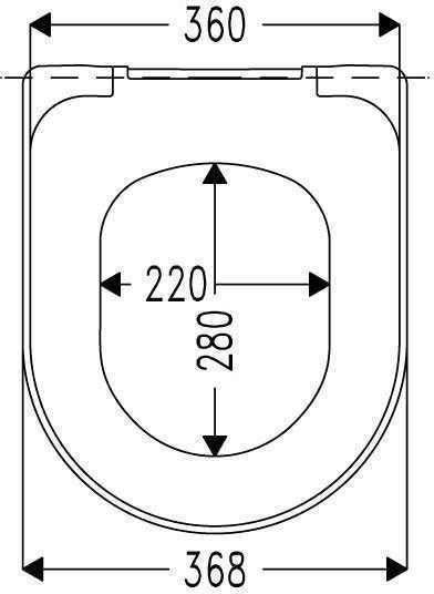 HAMBERGER HARO WC-Sitz Move SoftClose weiß mit Edelstahl-Steckscharnier C0102G