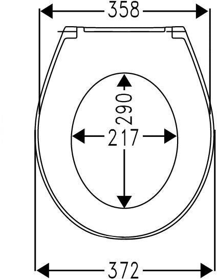 HAMBERGER HARO WC-Sitz Passat SoftClose weiß Excenterscharnier Edelstahl C0202Y – 6 Stück