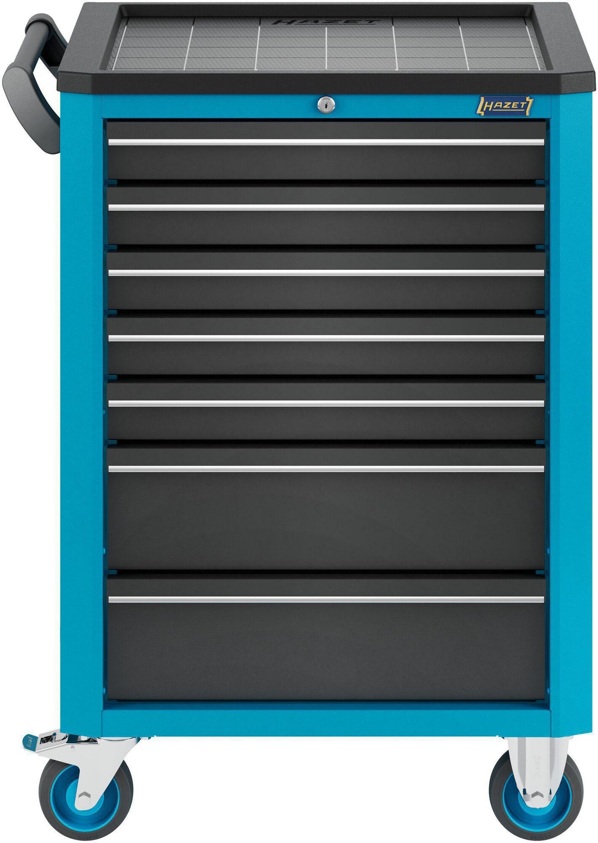 HAZET Werkzeugwagen 176N-7 – 480 kg, 7 Schubladen, B498 x T780 x H1018 mm