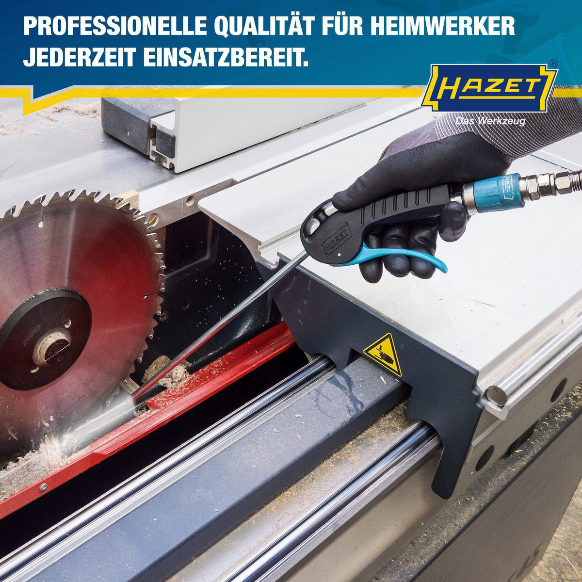 HAZET Druckluftausblaspistole 9040P-2 mit Kupplungsstecker DN 7,2 – 290 l/min