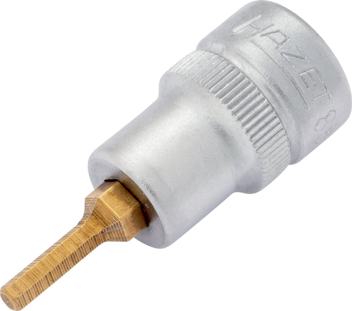 HAZET Steckschlüsseleinsatz 8801K 3/8 Zoll 6-kant SW 3 mm, Länge 43,5 mm, TIN-beschichtet