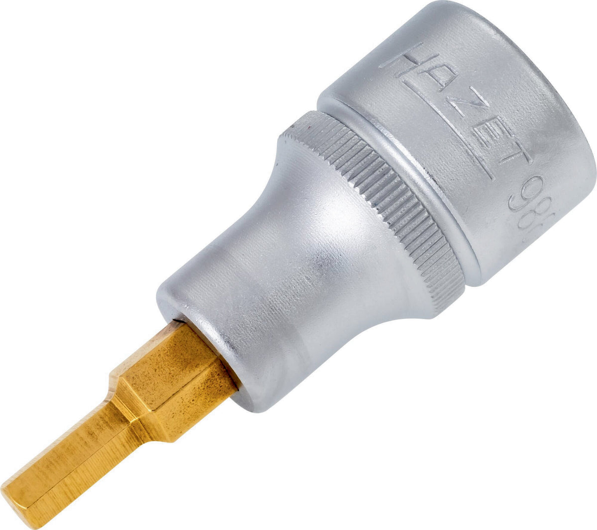 HAZET Steckschlüsseleinsatz 986-4 1/2 Zoll Innen-6-kant SW 4 mm Länge 60 mm TIN-beschichtet
