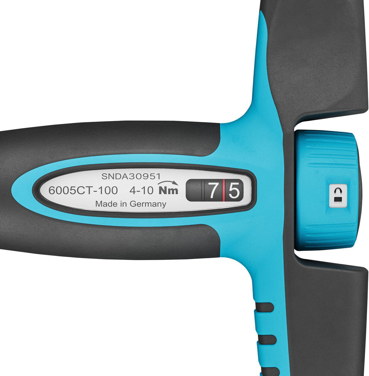 HAZET Drehmomentschraubendreher 6005CT-100, 4-10 Nm, 1/4 Zoll, mit Knarrenfunktion und Kalibrierschein
