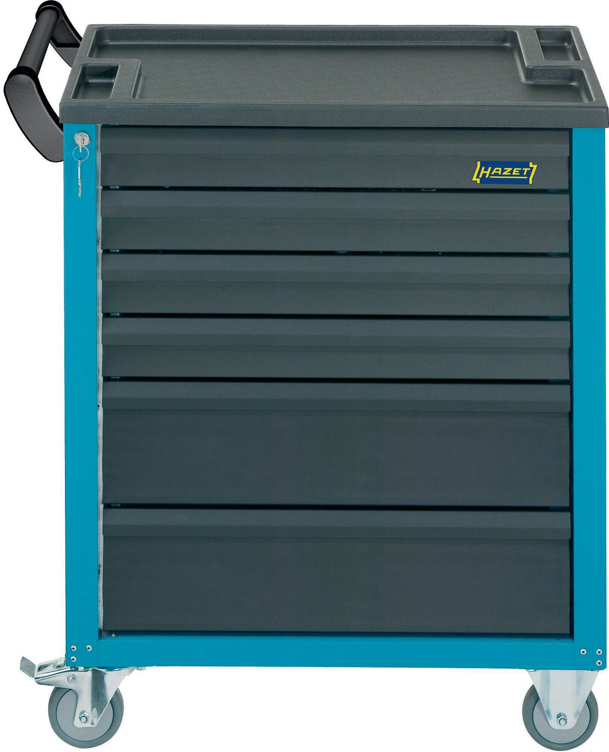 HAZET Werkzeugwagen 177-6, 780x498x915 mm, 6 Schubladen, Stahlblech, blau