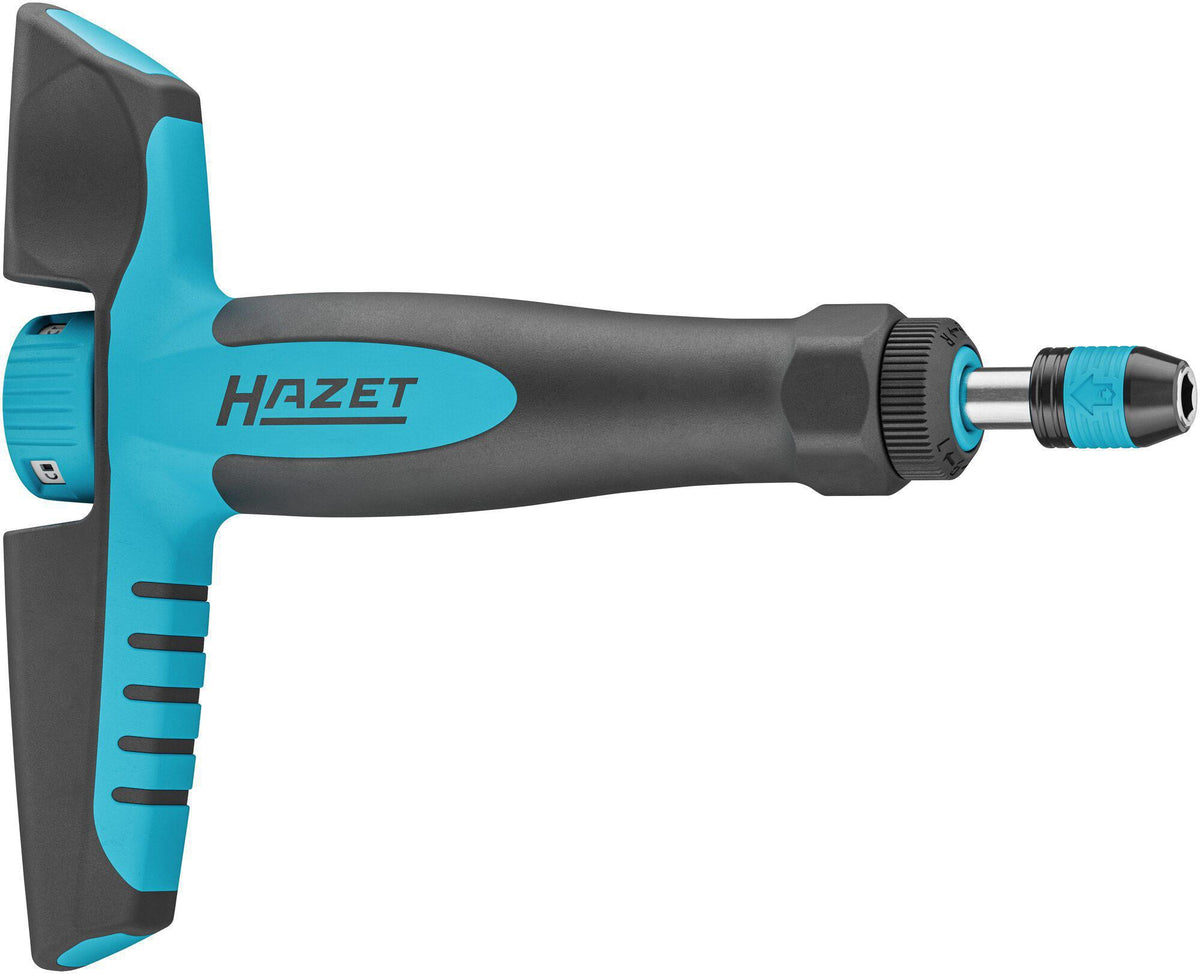 HAZET Drehmomentschraubendreher 6005CT-100, 4-10 Nm, 1/4 Zoll, mit Knarrenfunktion und Kalibrierschein