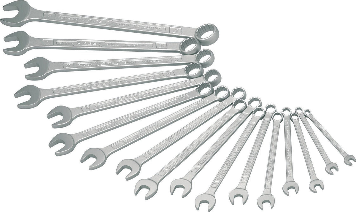 HAZET Ringmaulschlüssel-Satz 600N 12-teilig SW 10-22 mm CV-Stahl verchromt