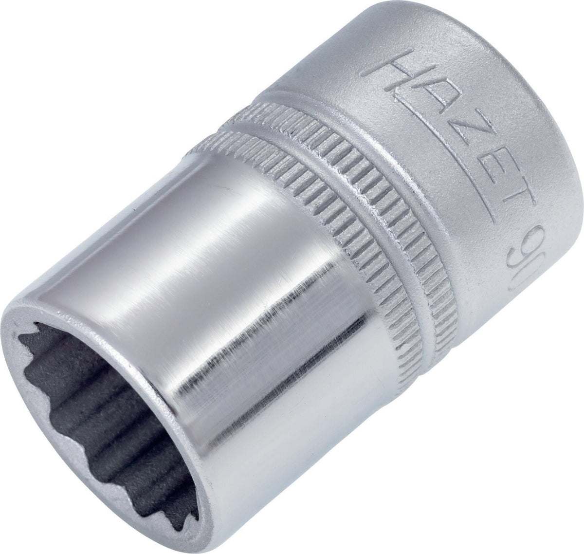 HAZET Steckschlüsseleinsatz 900Z-10 1/2 Zoll 12-kant SW 10 mm – CV-Stahl verchromt