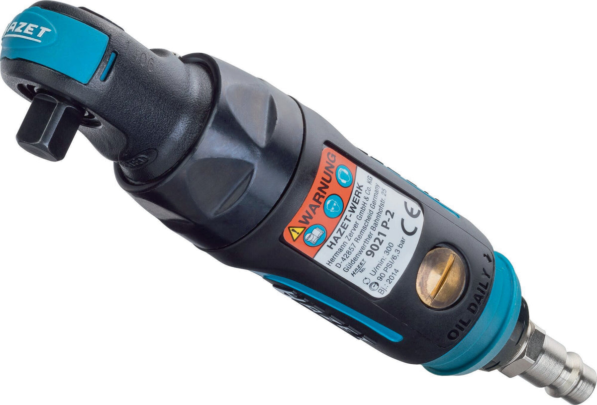 HAZET Druckluftratschenschrauber 9021P-2 Mini 10 mm (3/8″) 54 Nm – Kurze Bauform