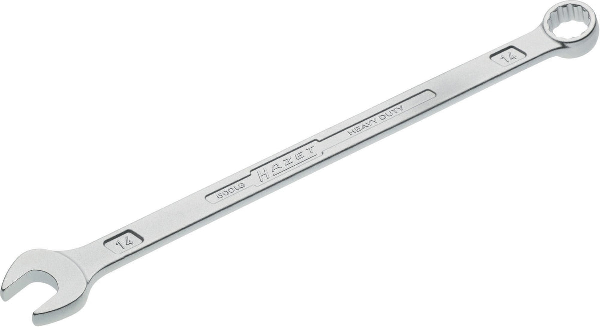 HAZET Ringmaulschlüssel 600 LG SW 10 mm – extra lang, CV-Stahl, verchromt