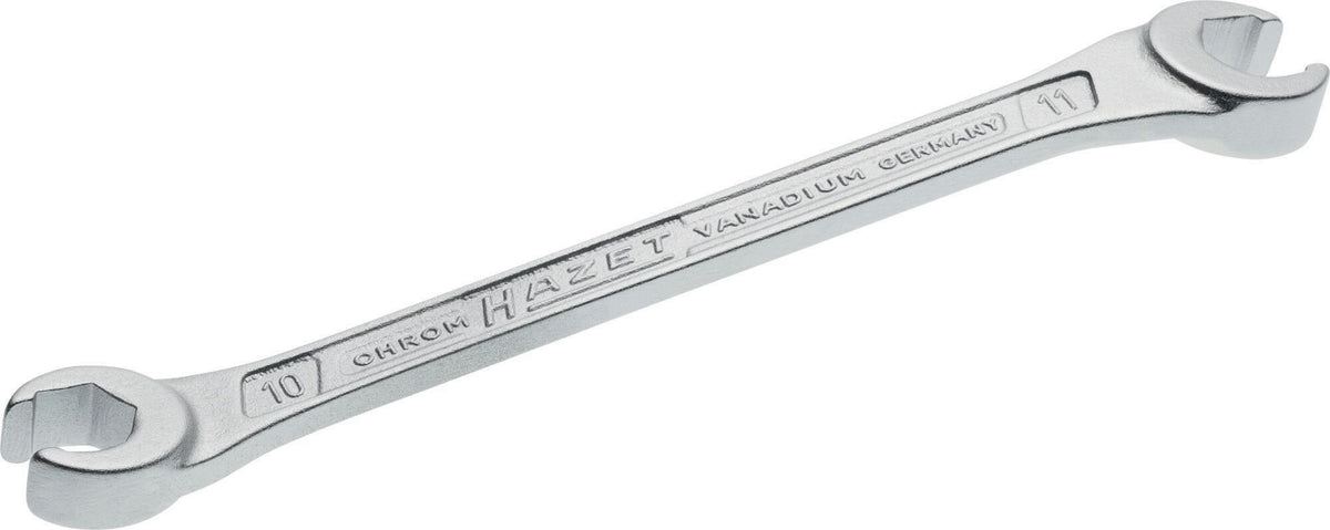 HAZET Doppelringschlüssel 612 10x11mm – Für Rohrverschraubungen und Überwurfmuttern