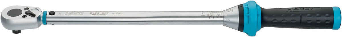 HAZET Drehmomentschlüssel 5107-3 CT 1/4 Zoll 1-9 Nm mit Umschaltknarre und Kalibrierschein